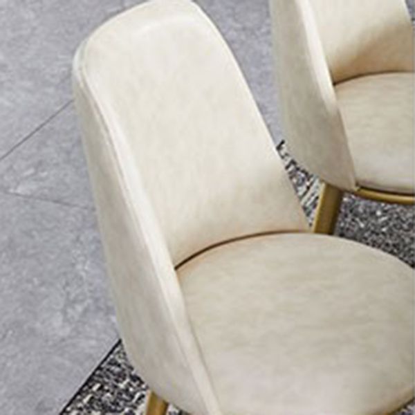 Luxury 1/4/5/7 Pieces Dining Set Sintered Stone Top Dining Table with Leather Chairs