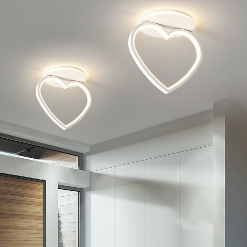 Modernism LED Ceiling Light White Flush Mount Lighting for Dining Room