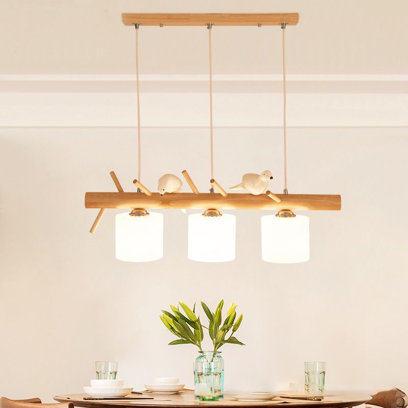 Lampada lampadina a globo Illuminazione a sospensione moderna in vetro bianco per il ristorante