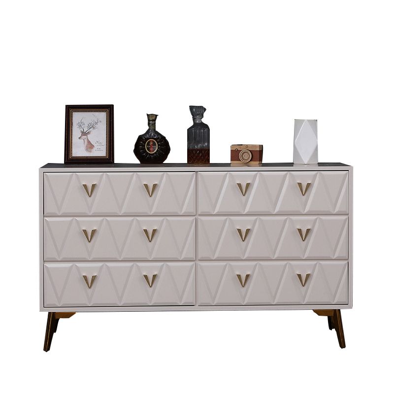 Contemporary Bedroom Storage Chest Solid Wood Soft-Close Drawers Dresser