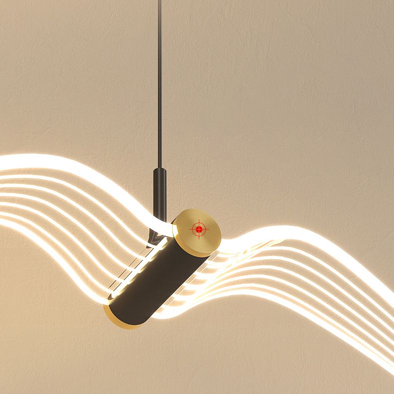 Iluminación de suspensión en forma de pájaro lámpara colgante de acrílico acrílico en latón en latón