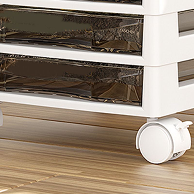 Transparent Filing Cabinet Modern Plastic Drawers File Cabinet