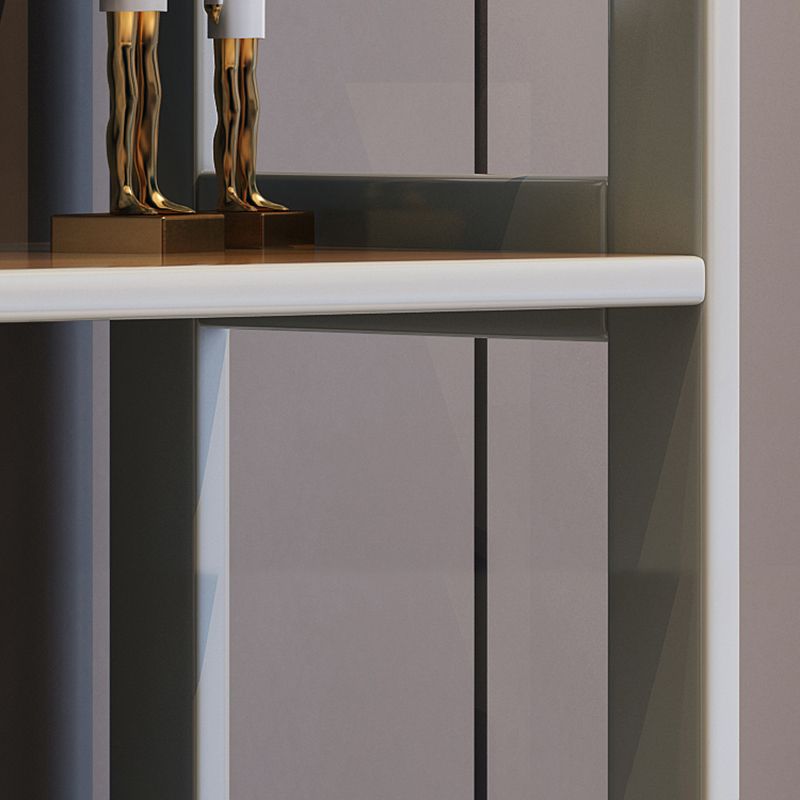 Modern Style Standard Bookshelf Wooden Open Back Bookcase with Shelves