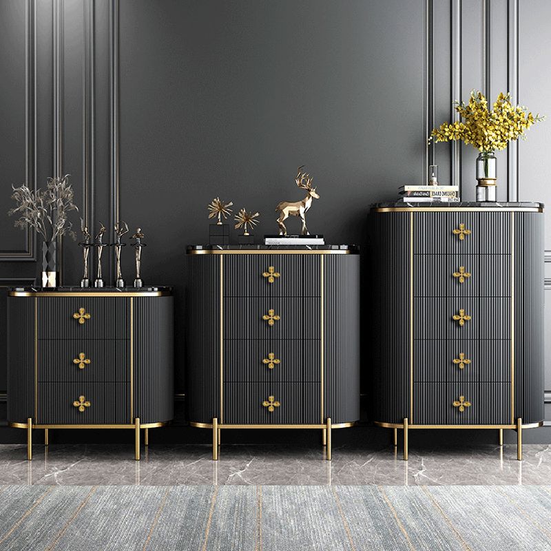 Classic Glam Storage Chest Stone Storage Chest Dresser with 3/4/5 Drawers