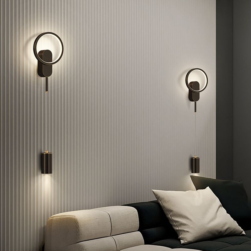 Metal Geometric Wall Sconce Lights Modern 2 Lights Wall Lighting Fixtures