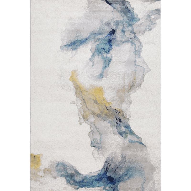 Antiek tapijt Modern abstract print Rug wasbaar polyester tapijt met niet-slipachter