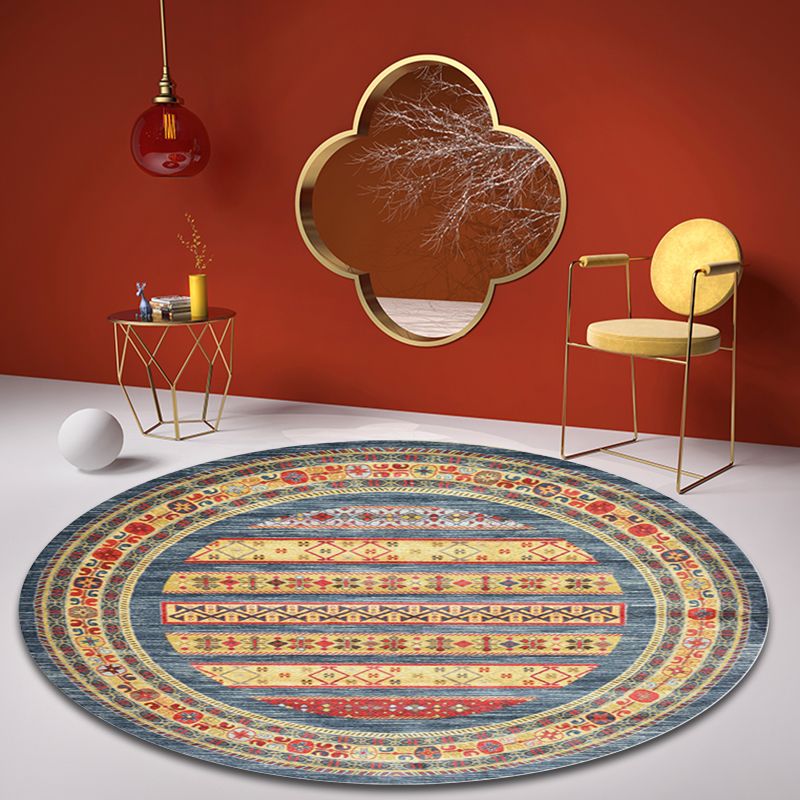 Shabby Tribal Rug Pastel Moroccan Rug Polypropylene Pet Friendly Non-Slip Carpet for Living Room