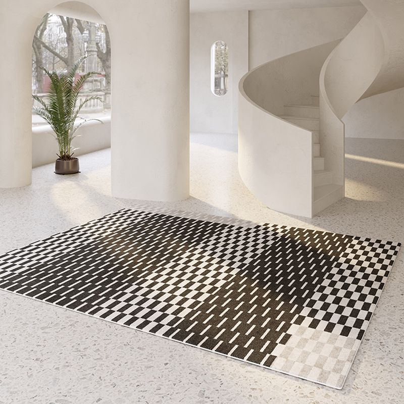 Tapis confortable à carreaux de buffle, couleur mixte, en Polyester, avec envers antidérapant, pour la décoration de la maison