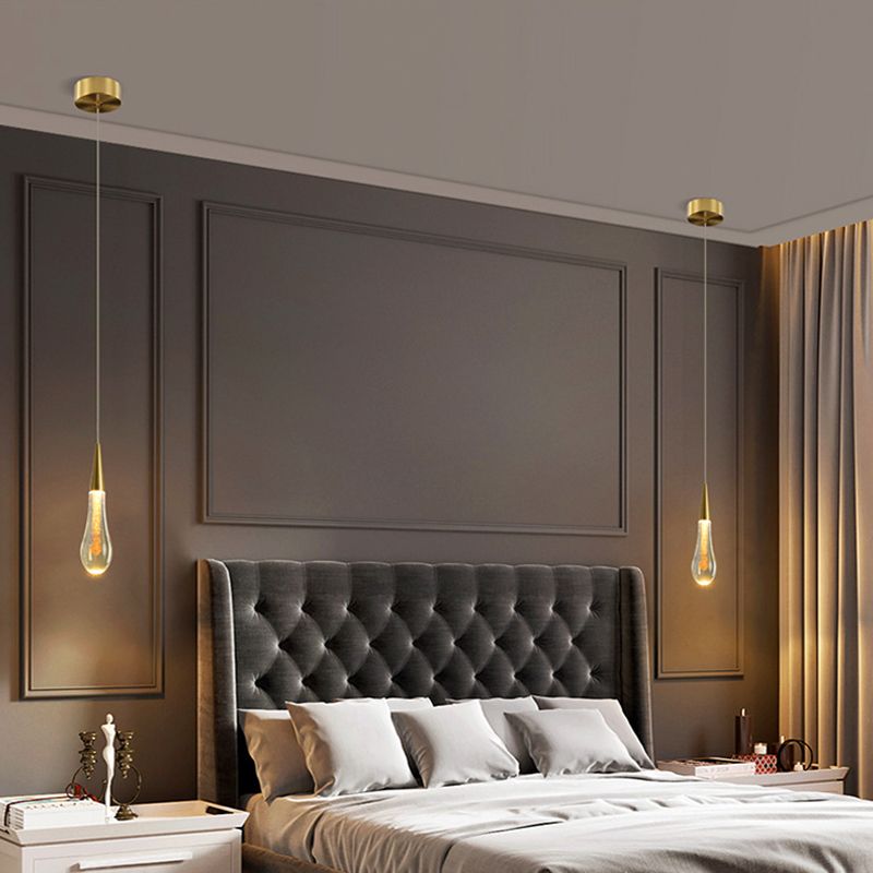 Droplet Multi Ceiling Light Contemporary Crystal Cluster Pendant Light with Hanging Cord for Restaurant