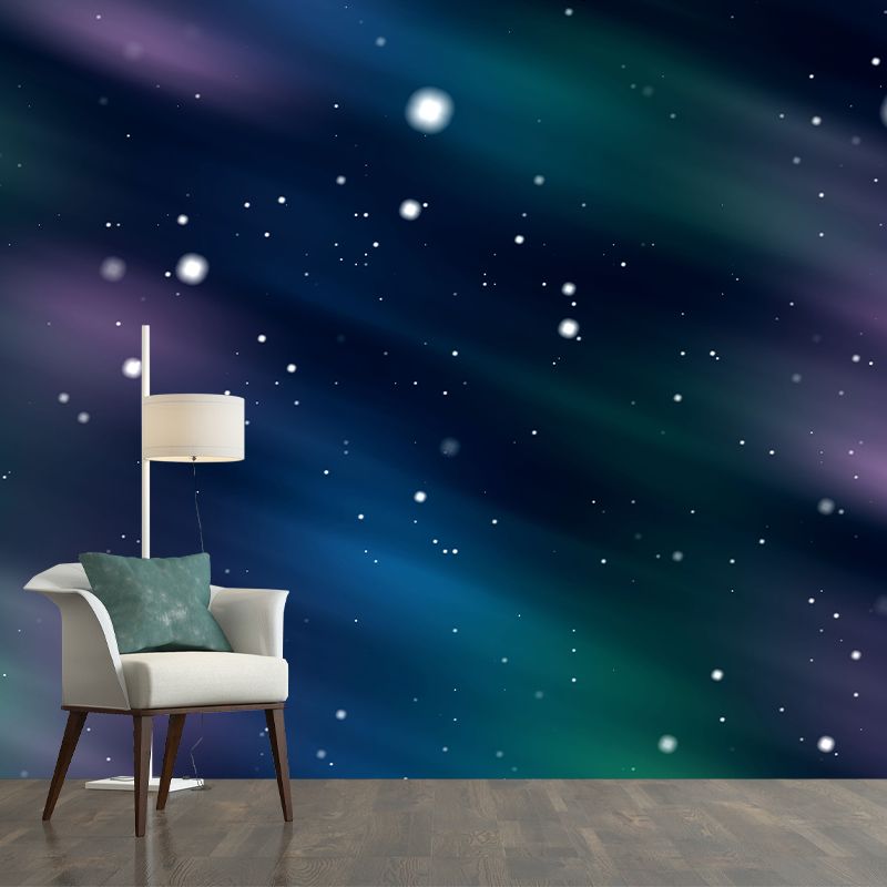 Cosmic Galaxy Wallpaper Mural Water-Proof Sleeping Room Wall Decoration