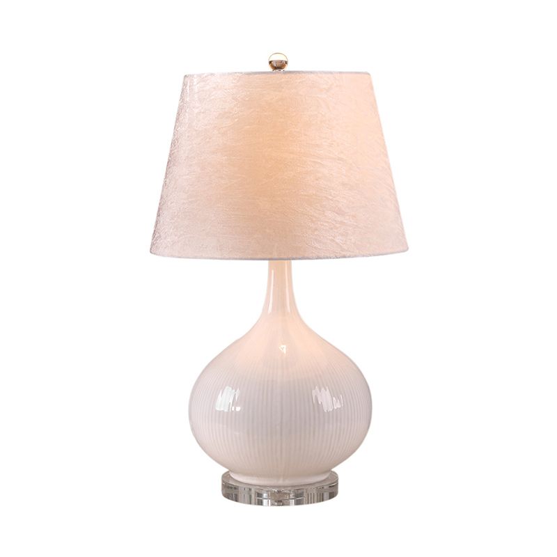 1 Glühbirnen Wohnzimmer Schreibtisch Lampe Nordic White Reading Light mit Fassstoffschatten