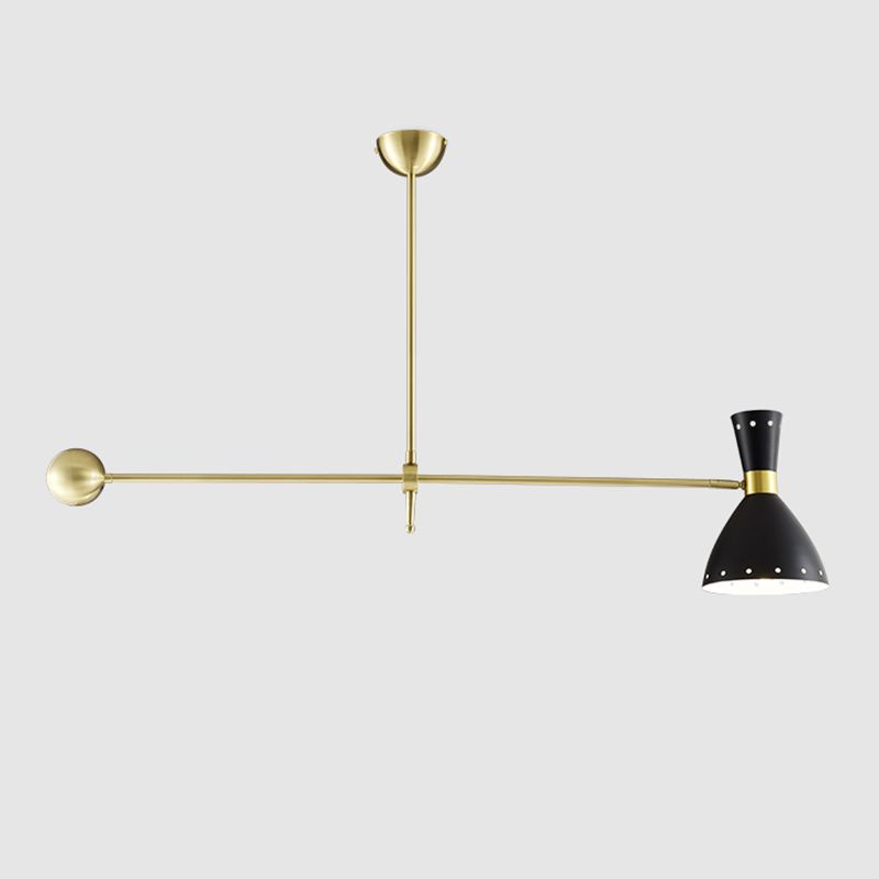 Metalen geometrische vorm kroonluchter moderne led kroonluchter lamp voor slaapkamer