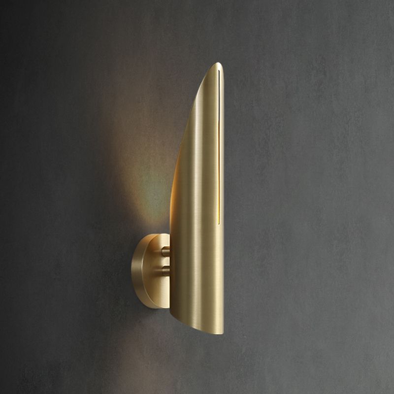 Nordic Style Wall Light Geometric 1 Light Wall Sconce with Brass for Bedroom