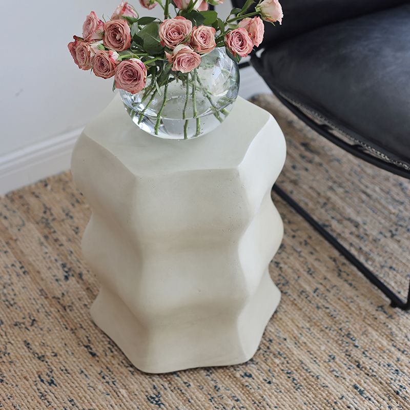 14.6" Wide Metal Block Side Table Geometric Sofa Side Accent Table