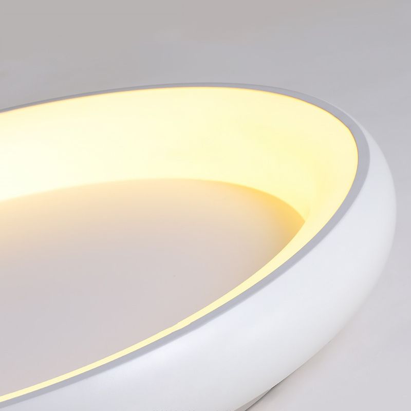 White Flush Mount Lighting LED Contemporary Ceiling Light for Home