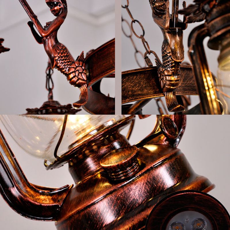 Accesorio de techo industrial Bar de colgante múltiple de luz múltiple luz de restaurante Light