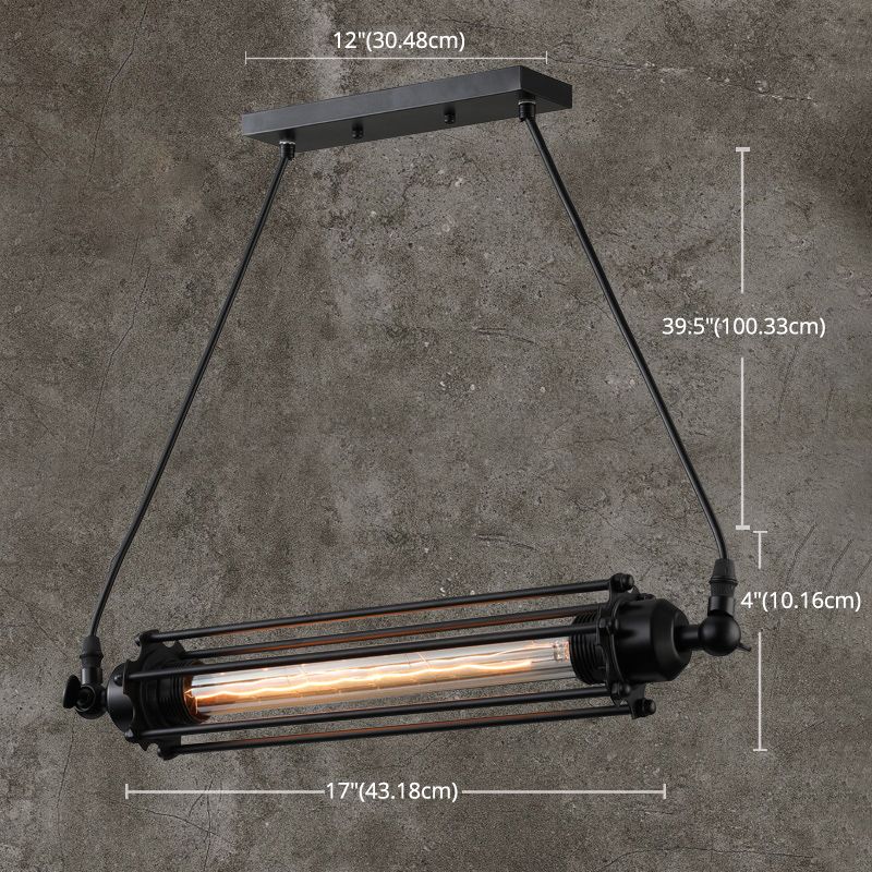 Luci a sospensione da cucina contemporanea illuminazione isola lineare luce appesa in nero