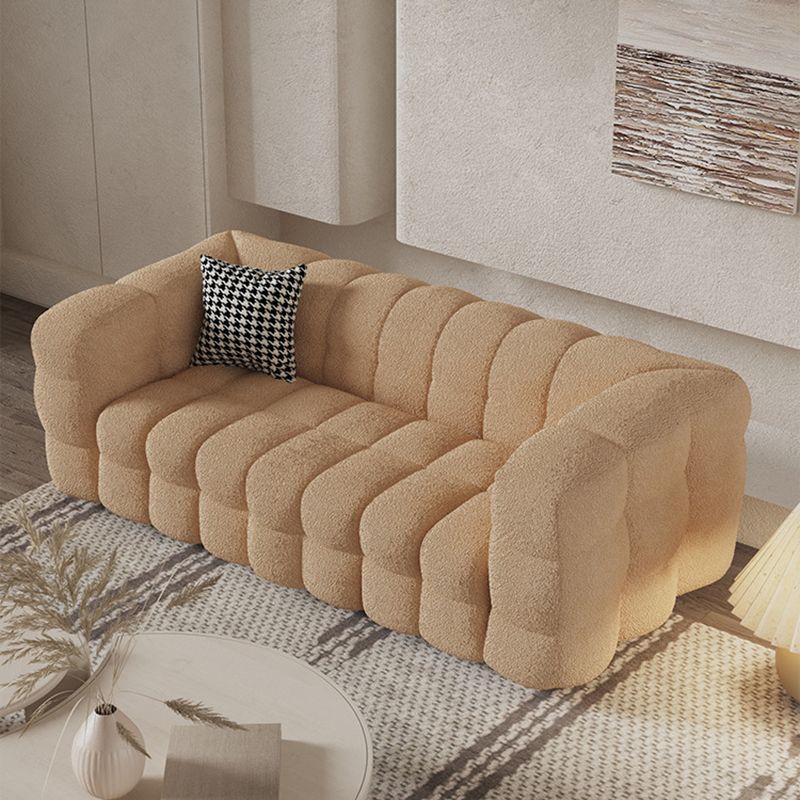 Contemporary Tuxedo Arm Sofa Standard Sofa Fabric Tight Back Settee