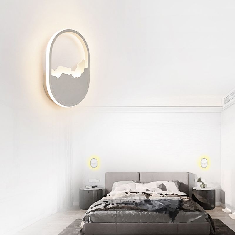 Modern Wall Mount Lighting Minimalist Metallic LED Hallway Surface Wall Sconce