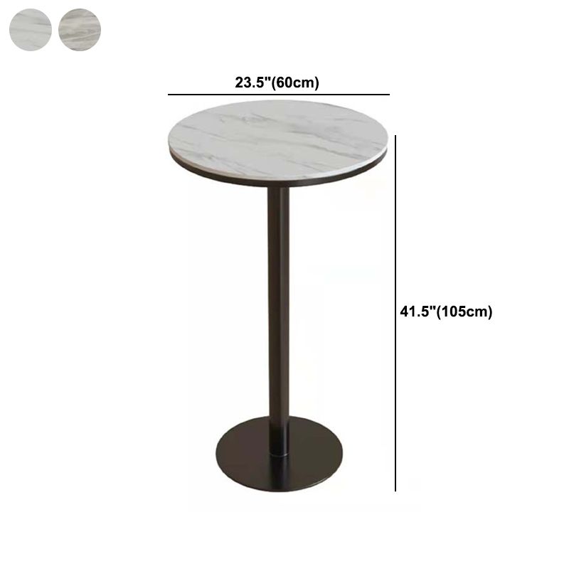 Modern 1/2/3 Pieces Sintered Stone Pub Table Set Fixed Table Counter Table