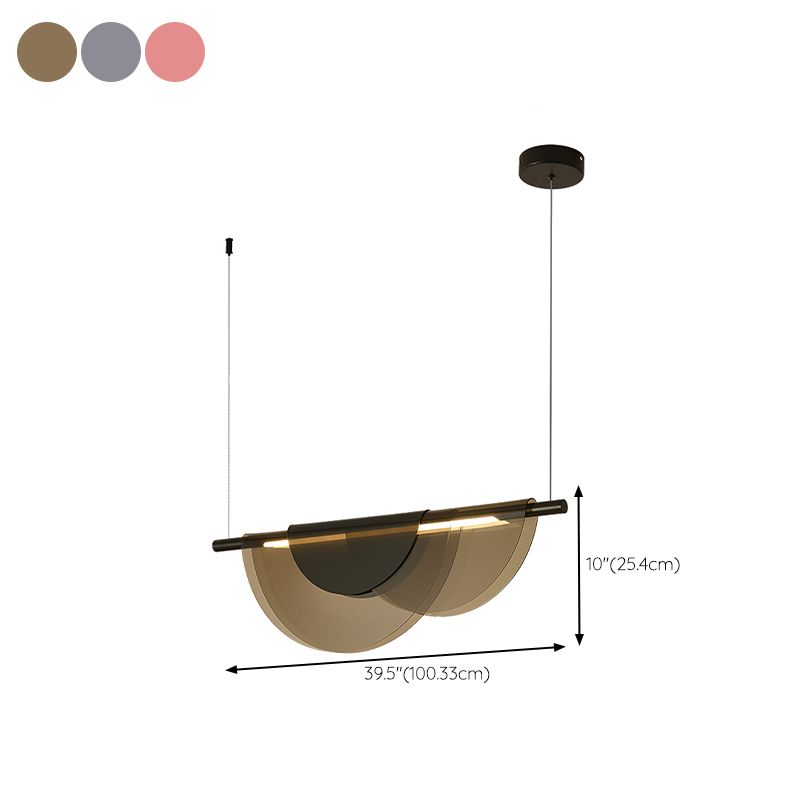 Modern Hanging Light Metal Island Light Fixture for Dining Room