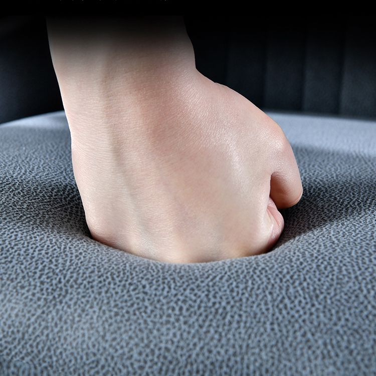 Eigentijdse metalen eetkamerstoelen gestoffeerde zijstoelen voor de taak voor thuisgebruik