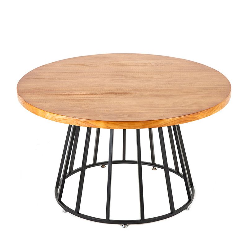 Solid Wood Dining Table Contemporary Round Dining Table with Pedestal Base