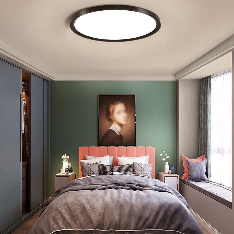 Nordic Style Ultra-fine Flush Mount Ceiling Lamp for Living Room Study Room