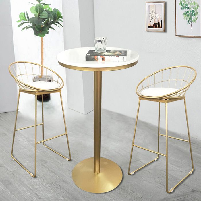 Modern Style Bar Table Set 1/3 Pieces Round Bistro Set for Indoor
