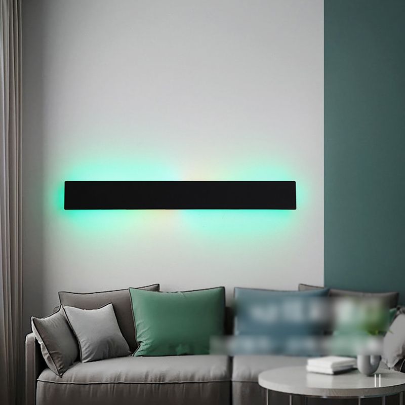 Metal Rectangular Wall Mounted Light Modern Style 1 Light Wall Light Sconces