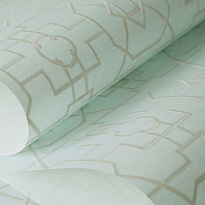 Waterproof Geometric Wallpaper Non-Woven Fabric Modern Style Wall Art for Bedroom