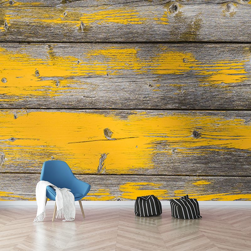 Modern Style Photography Mural Wallpaper Wood Grain Indoor Wall Mural