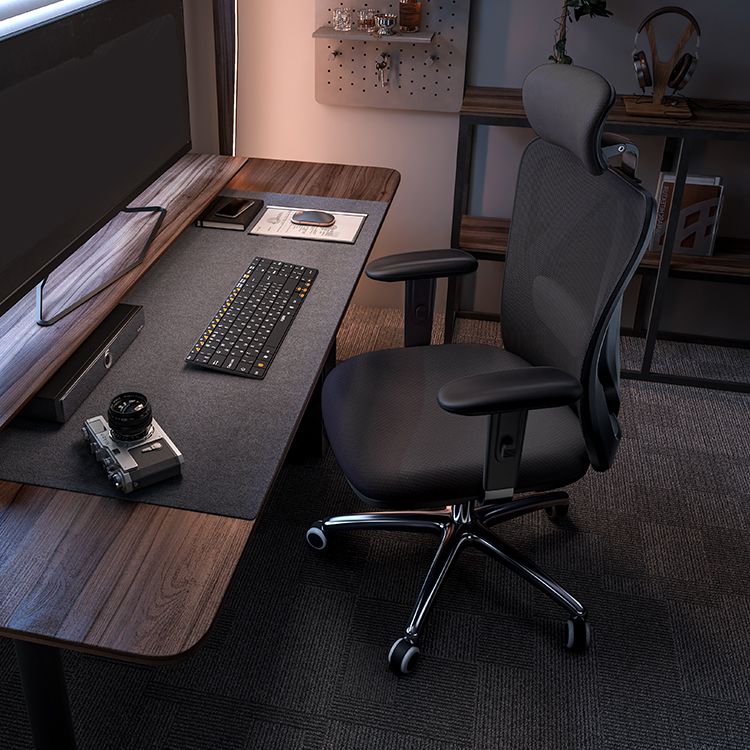 High Back Office Chair With Sponge Seat Fixed/Adjustable Arm Office Chair