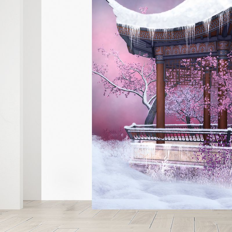 House Decor Pavilion Mural Decal Customized Contemporary Wall Covering for Kitchen