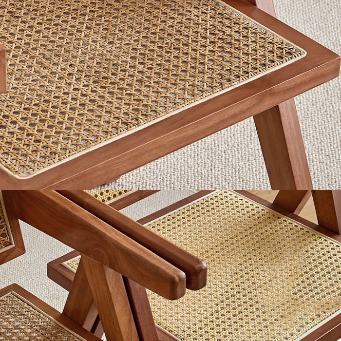 Sillas de comedor de madera de estilo moderno, respaldo abierto, sillas laterales para cocina