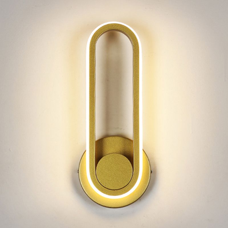 Contemporáneo de letrero de pared de pared simple de pared LED montada en la pared para la pared para la cama