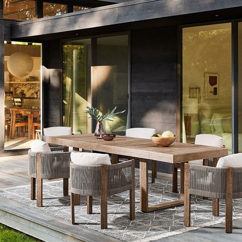 Modern Wicker Dining Armchair Arms included Dining Side Chair