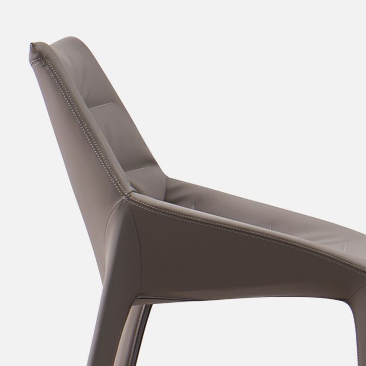 Upholstered Side Dining Chairs Faux Leather Side Chair Set for Home