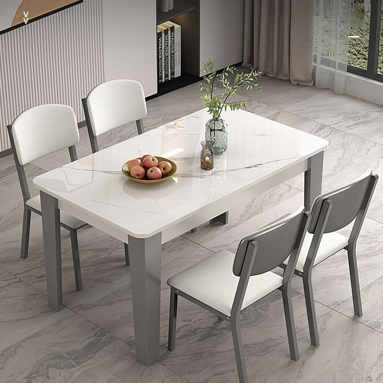 4 Legs Dining Table Rectangle Dining Table for Kitchen Dining Room