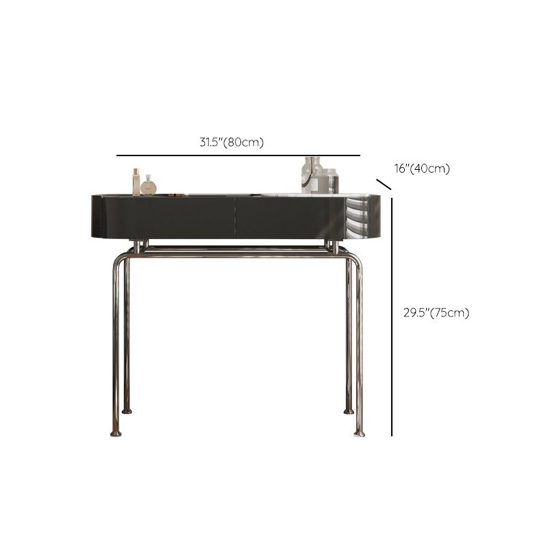 Wooden Make-up Vanity Black Makeup Vanity Desk Table with Drawer