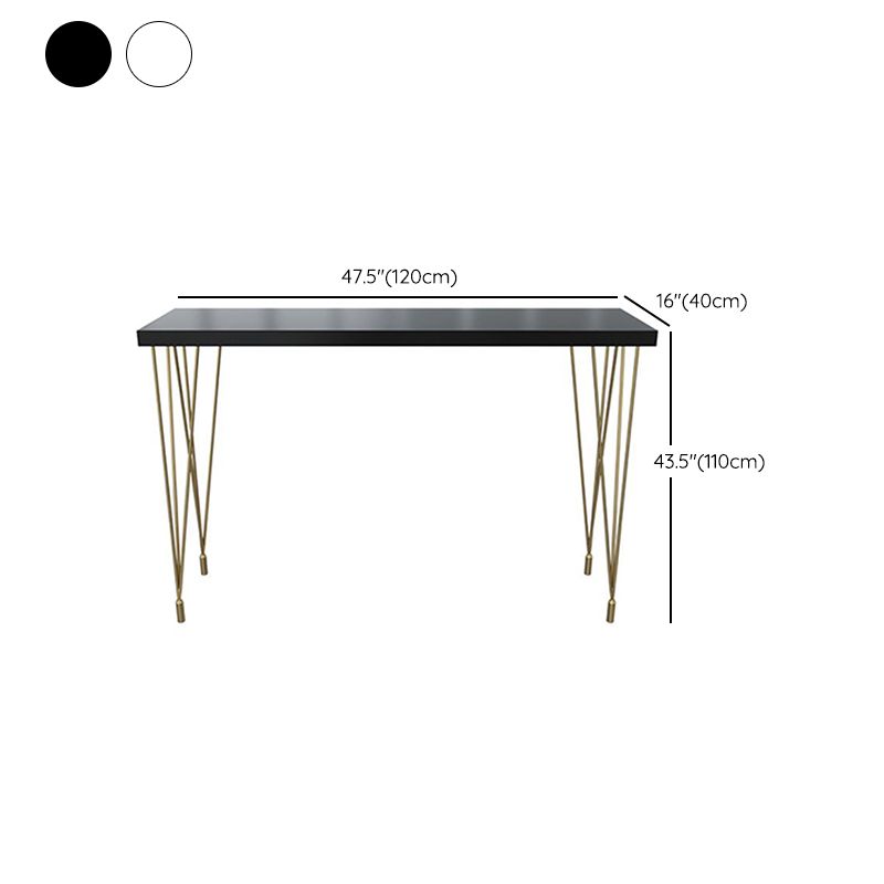 Glam Style Rectangle Counter Set 1/3 Pieces Solid Wood Bistro Set for Indoor