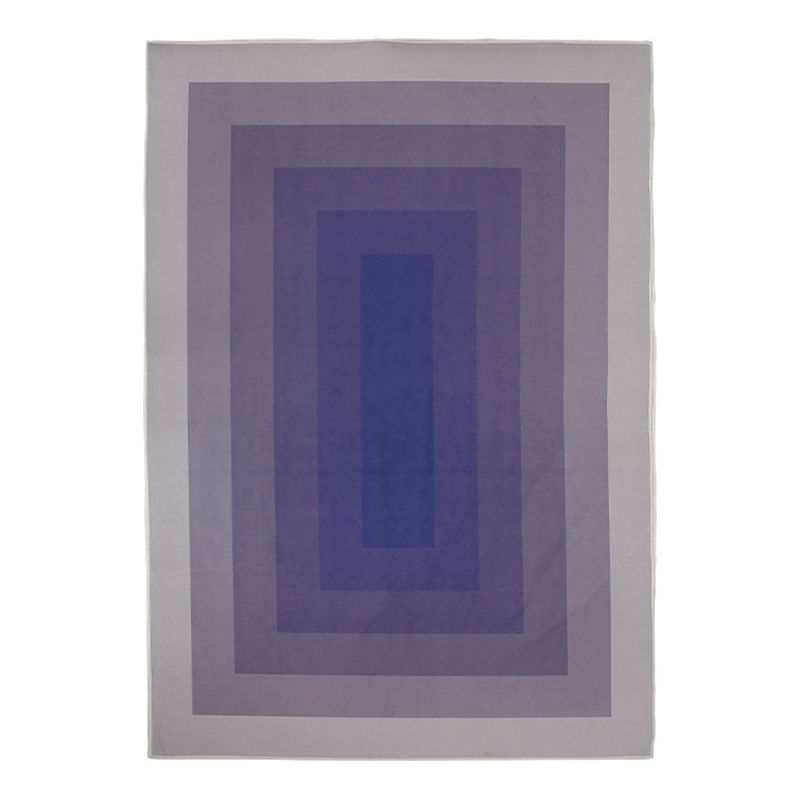 Light Green Minimalist Rug Plolyester Striep Area Rug Stain Resistant Rug for Home Decor