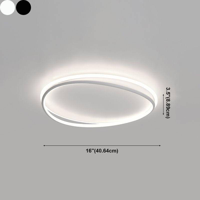 Plafonnier linéaire LED en acrylique, montage encastré en fer forgé de Style concis moderne