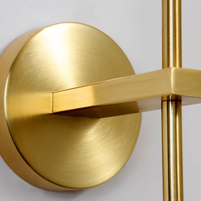 1-Light Crystal Wall Mounted Lighting Modern Style Gold Ball Wall Sconce Lights