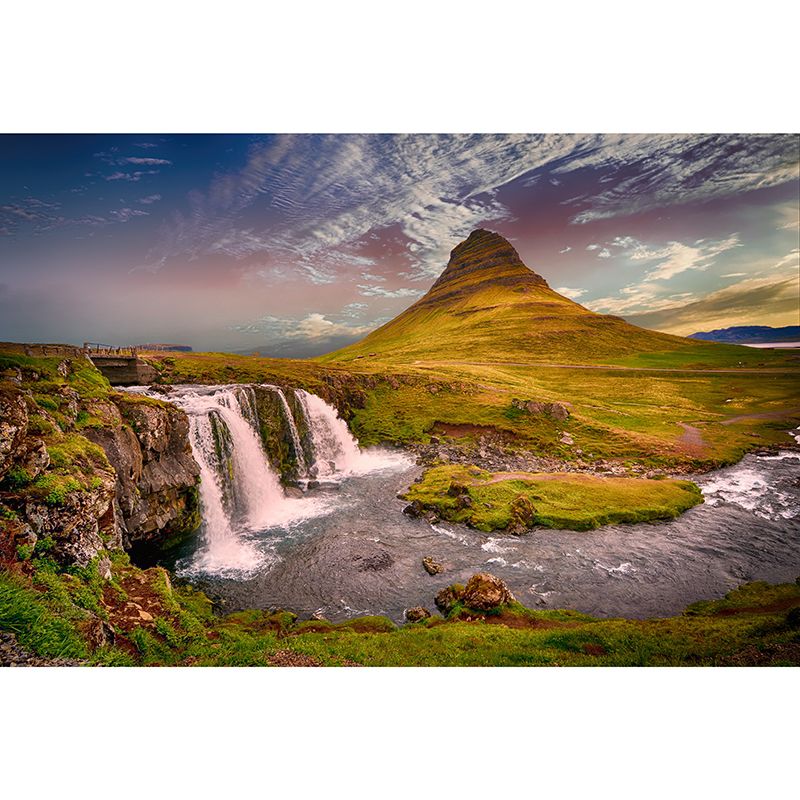 Decorative Wallpaper Mountain Photography Living Room Mural Wallpaper