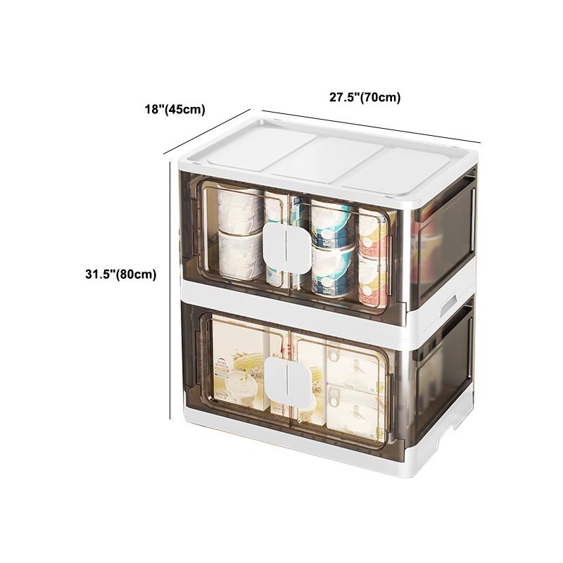 Hinged Storage Cabinet Contemporary Non-Hanging Wardrobe Closet