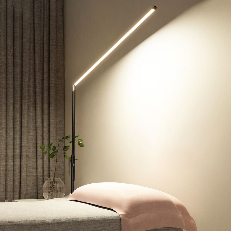 Modern Style Strip Shape Floor Lighting Metal 1 Light Floor Light for Dining Room