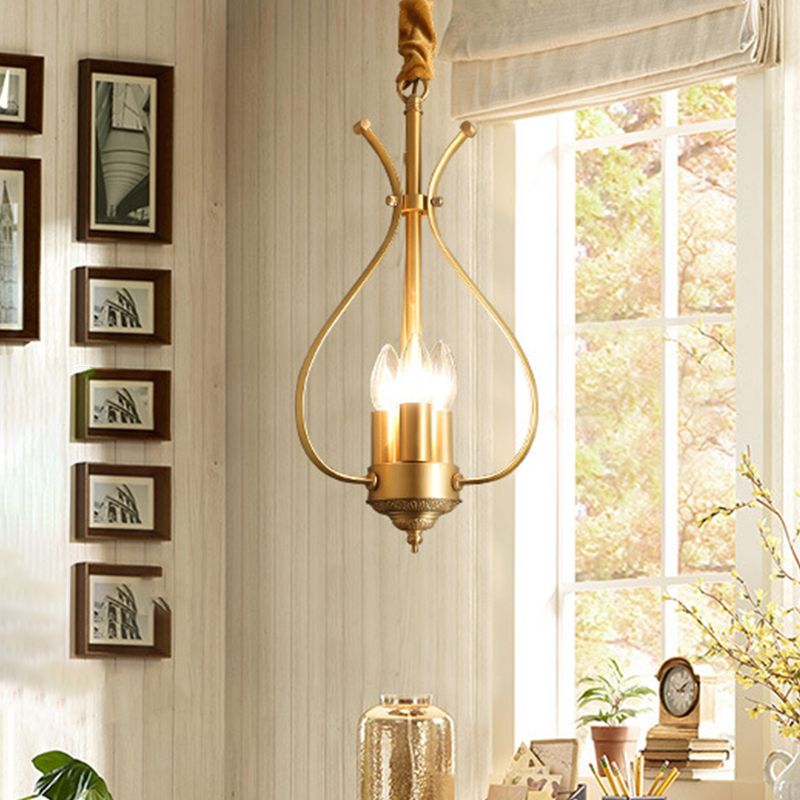 Éclairage de lustre à chandelle Classic 4 LILS LIGNES PRENDANT LECHING EN GOL