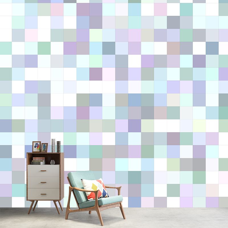 House Interior Wall Mural Geometry Environment Friendly for Sitting Room