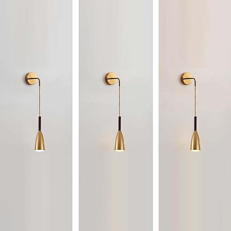 Postmodern Wall Light Golden Frame Wall Sconce Light for Living Room Bedroom